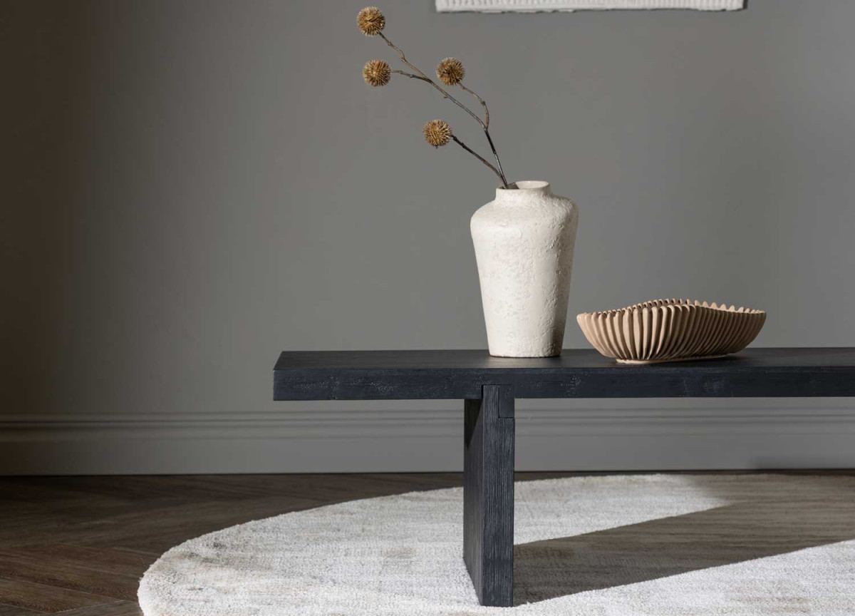 Table Basse Noir Style Japandi