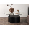 Table basse ronde en verre