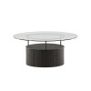 Table basse ronde en verre