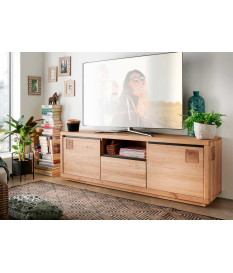 Meuble TV chêne huilé 170 cm