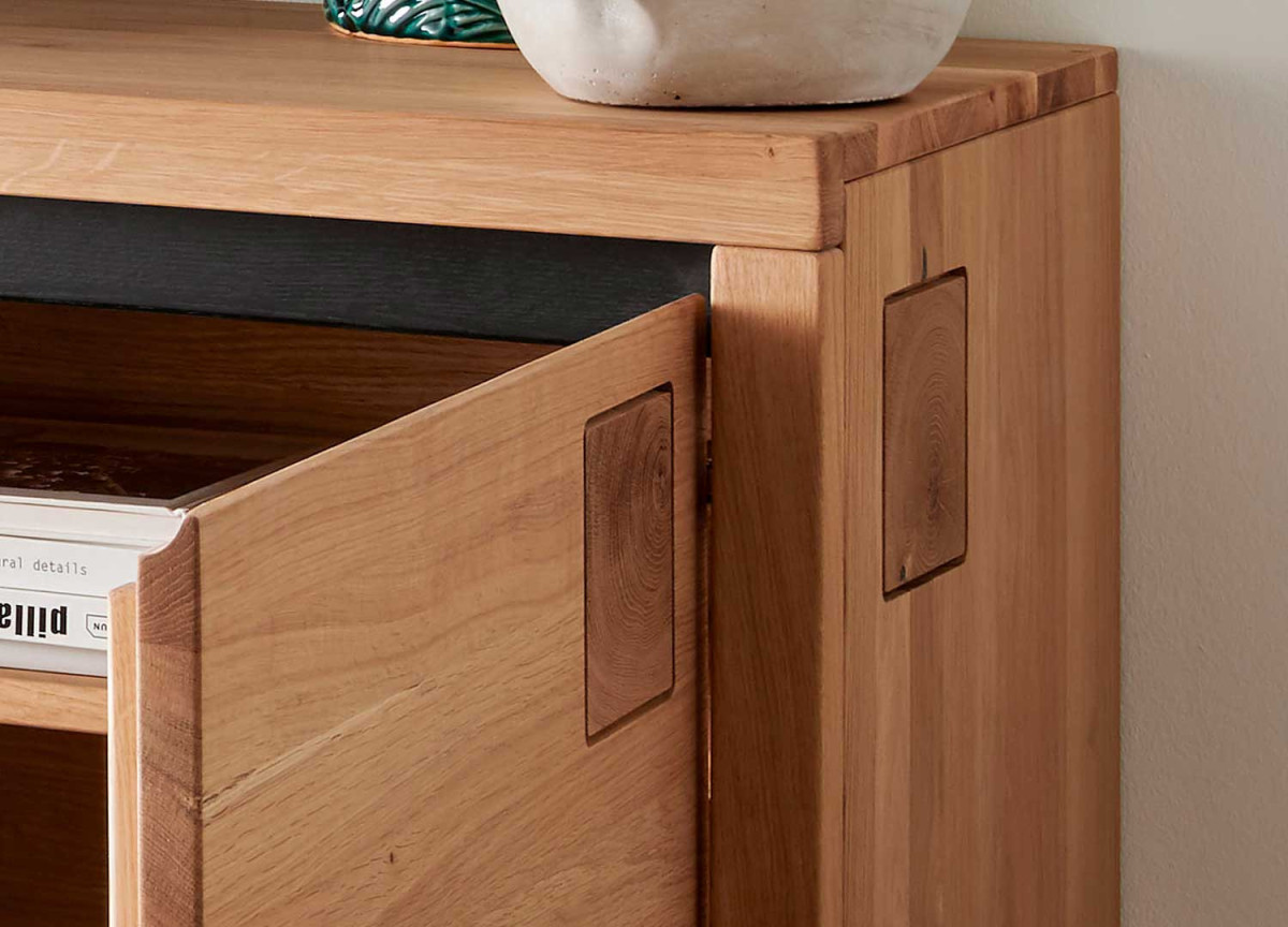 Meuble TV Moderne | Chêne Huilé 170 cm