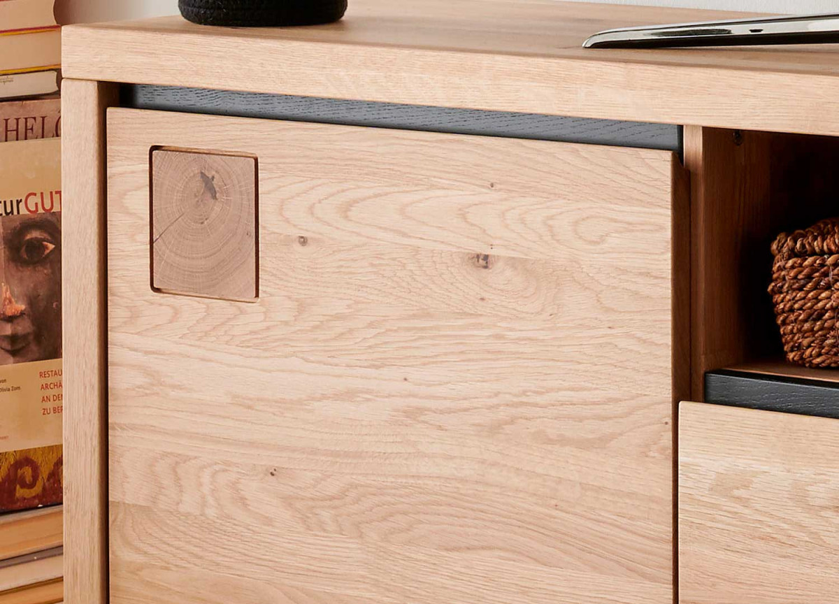 Meuble TV Moderne | Chêne Huilé 170 cm