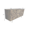 Buffet en bois massif 145 cm