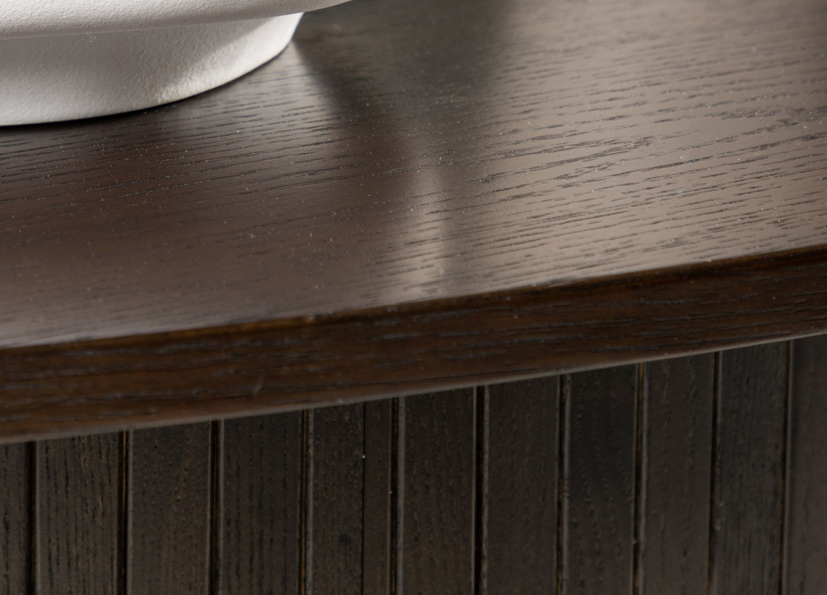 Table Basse Ovale 120x55 cm Bois Moka