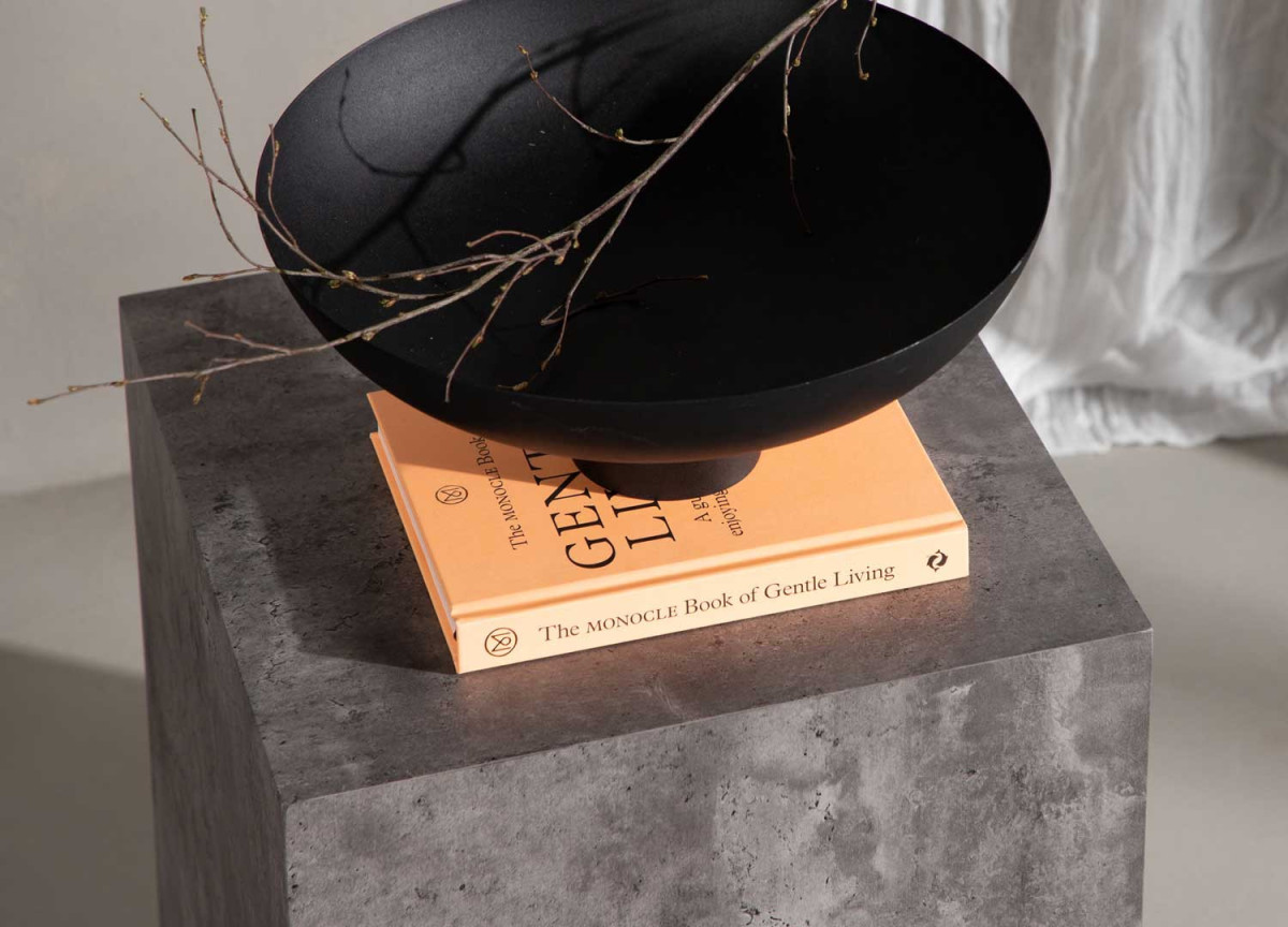 Table d'Appoint Cube 40x40 Finition Marbre Gris