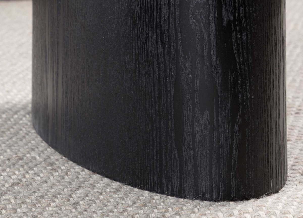 Table de repas noir 180 cm