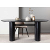 Table de repas noir 180 cm