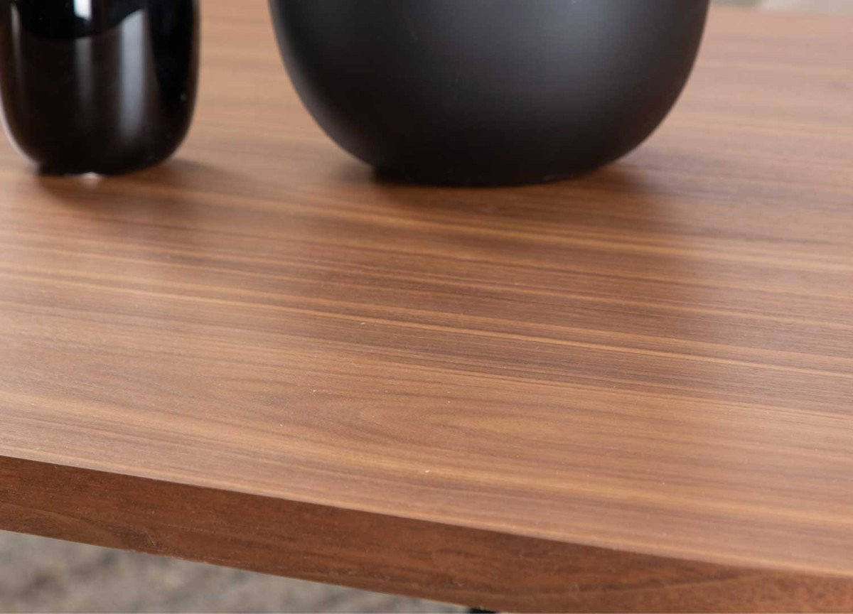 Table de repas en placage de bois 200 cm