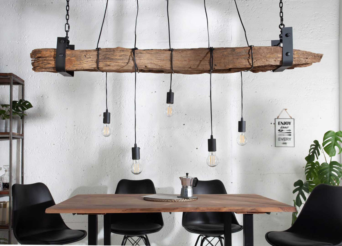 Suspension poutre rustique 152 cm