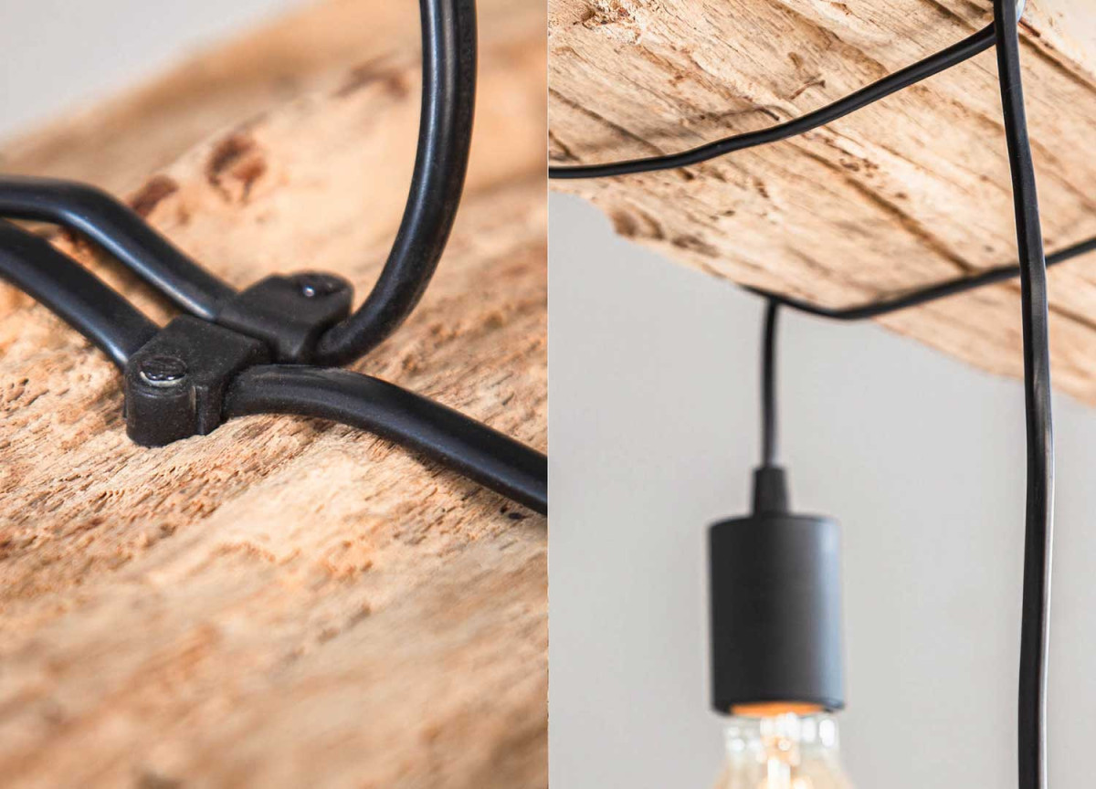 Suspension poutre rustique 152 cm