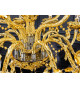 Lustre doré baroque en acrylique