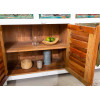 Buffet en bois recyclé coloré