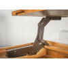 Table basse plateau relevable manguier et métal