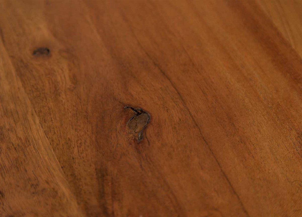 Table Basse 110x60 cm Plateau en Bois d'Acacia