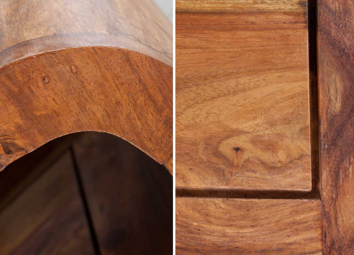 Table Basse Originale en Bois de Shesham 100x50 cm