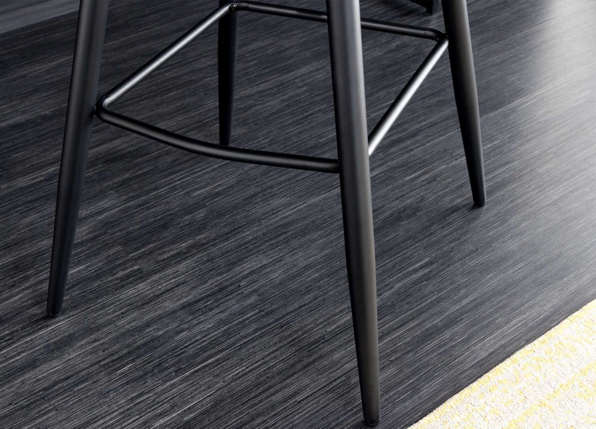 Fauteuils de bar en velours et métal noir