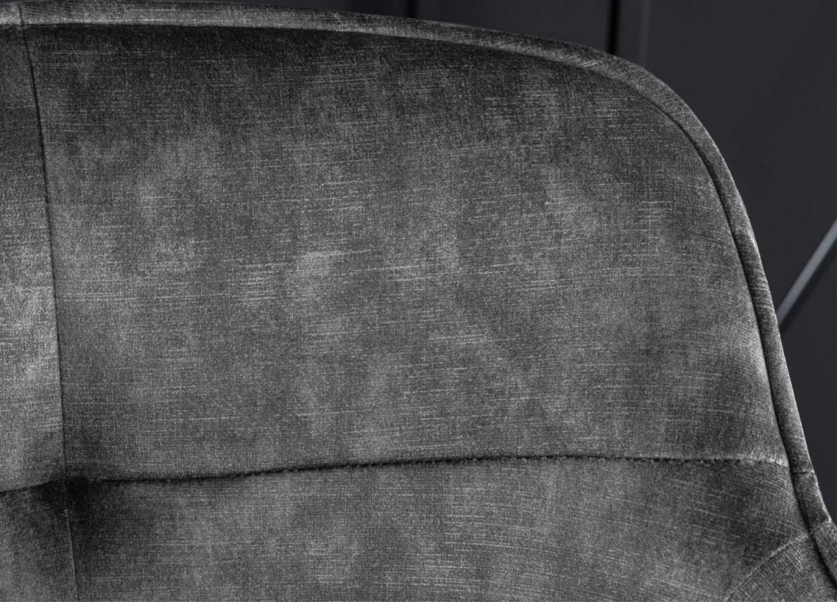 Tabourets de bar velours gris