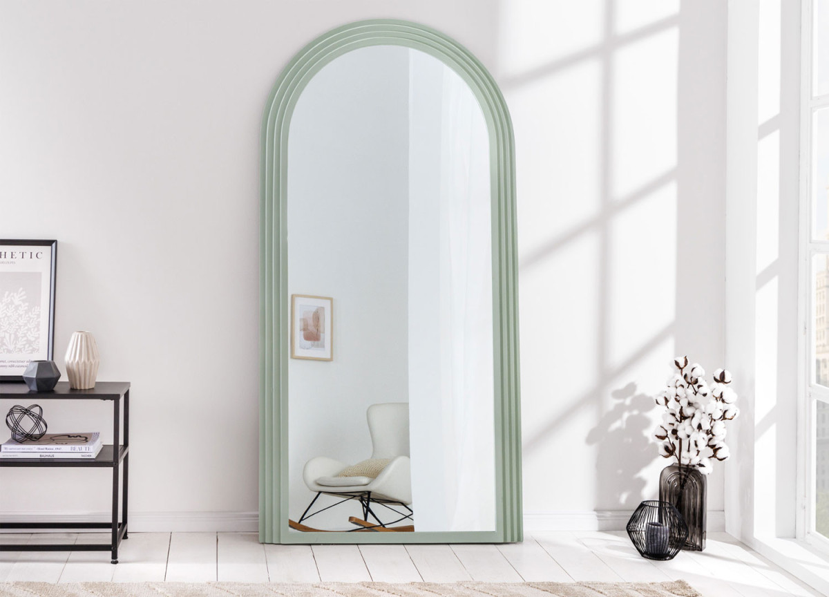 Grand miroir 160 cm vert sauge