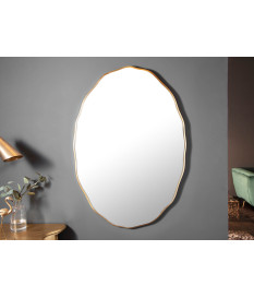 Miroir ovale doré 100 cm
