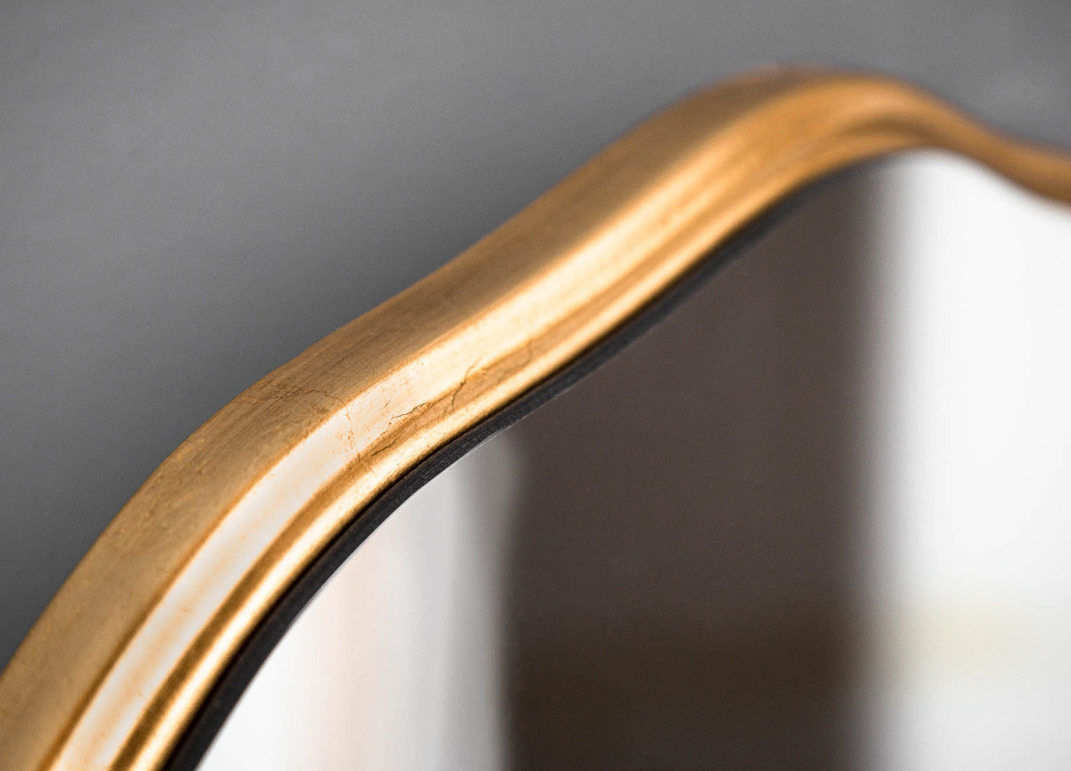 Miroir Moderne Baroque Doré