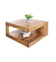 Table basse carrée originale en bois massif