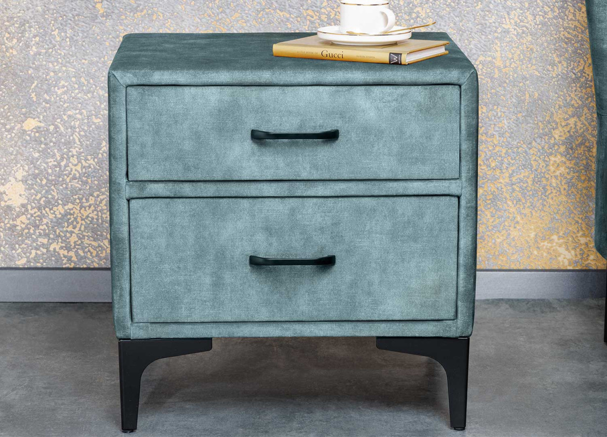 Table de nuit en velours
