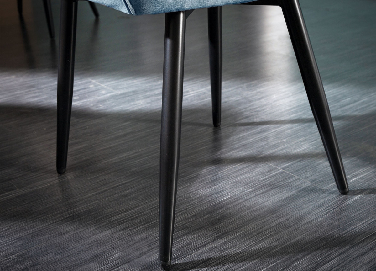 Chaises avec accoudoirs pétrole