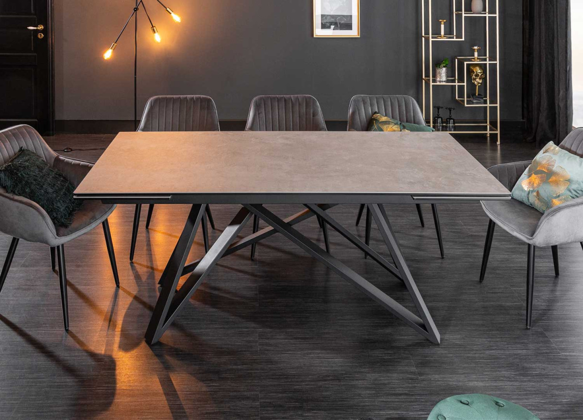 Table à manger extensible en céramique 180-260 cm
