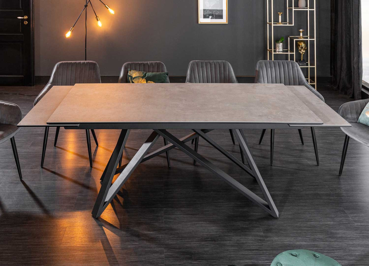 Table à manger extensible en céramique 180-260 cm