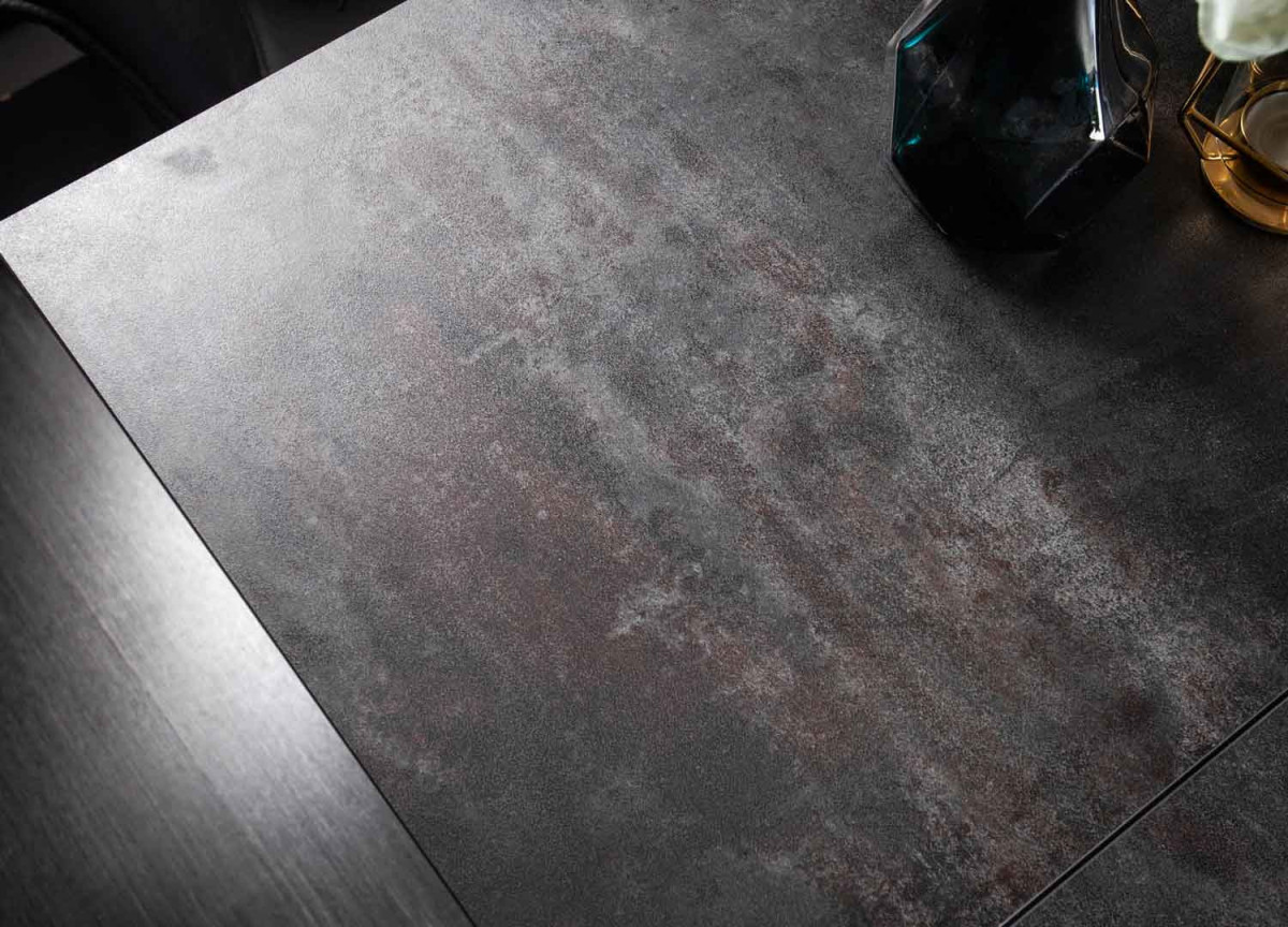 Table à manger 180-260 cm céramique couleur lave