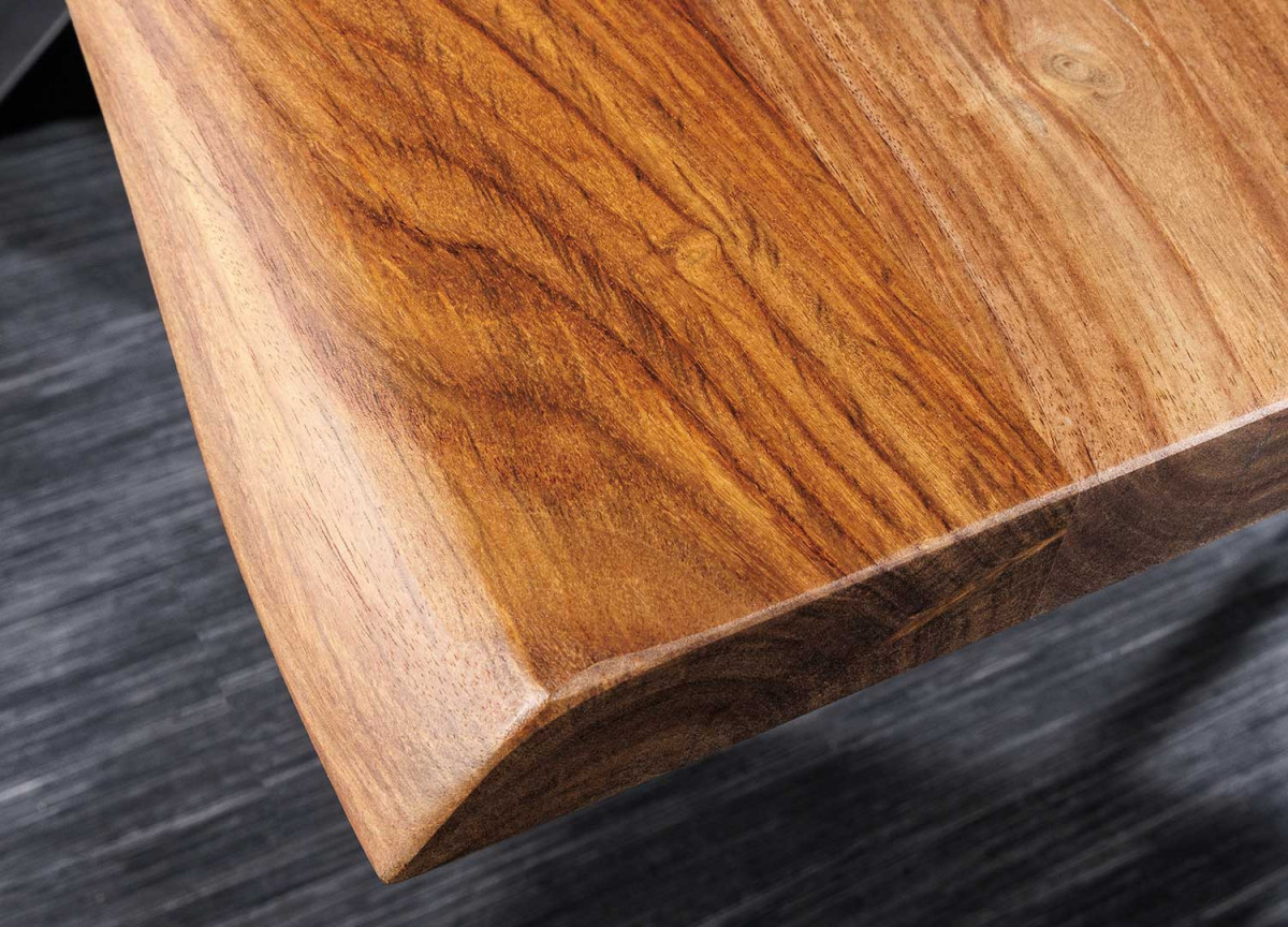 Table à Manger Industrielle Bois et Métal