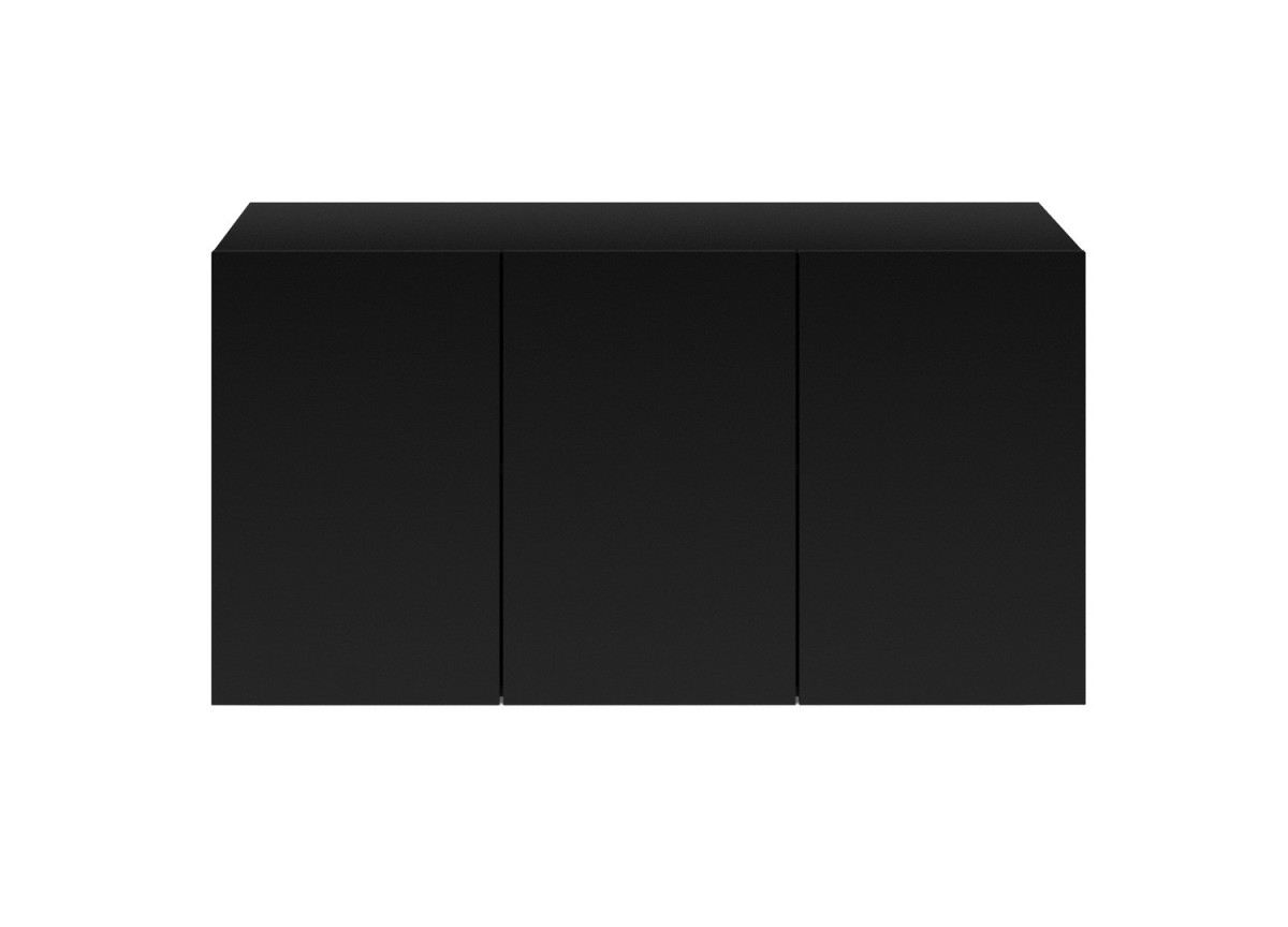 Buffet suspendu noir 160 cm
