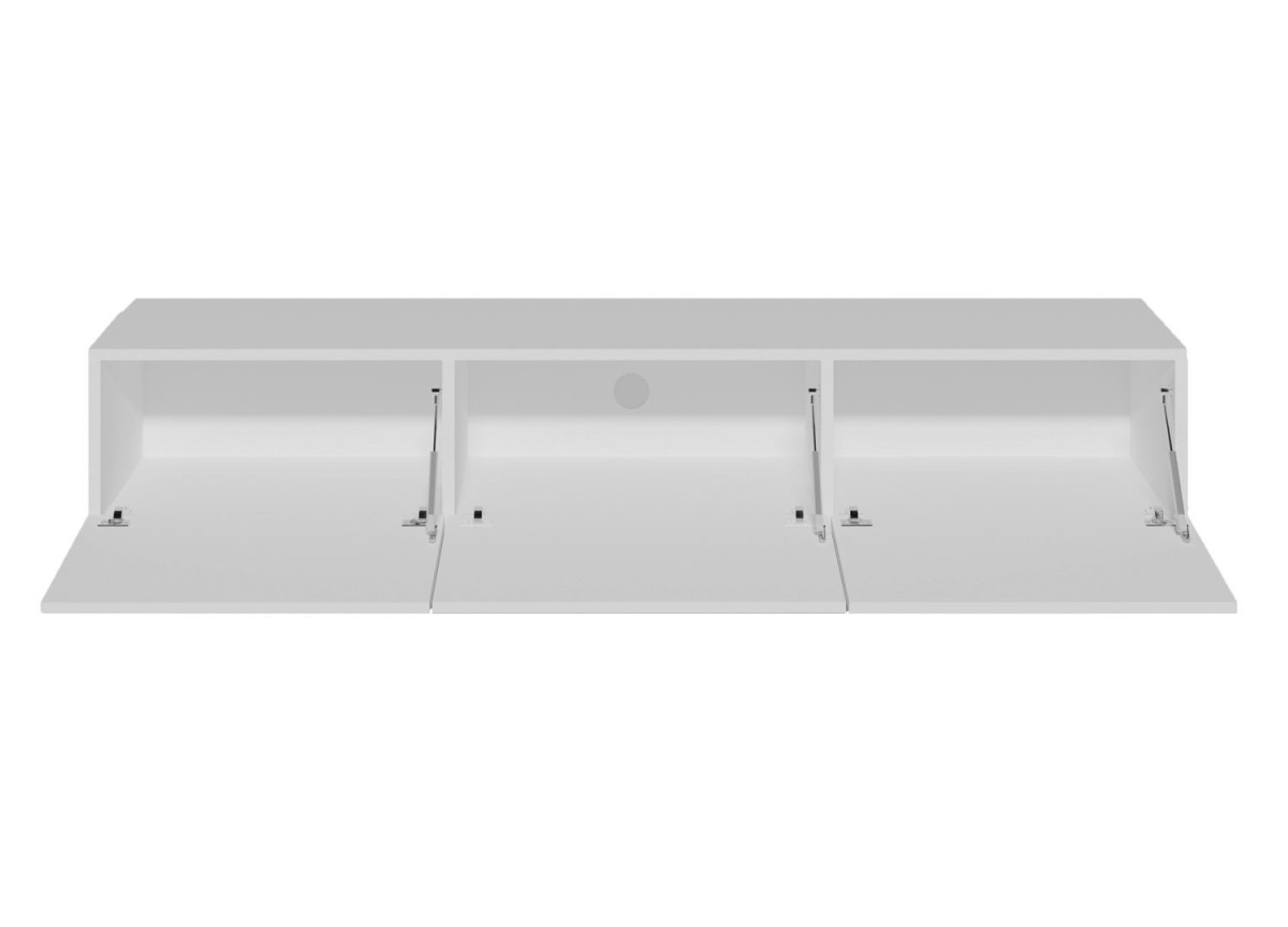 Meuble TV suspendu blanc 180 cm