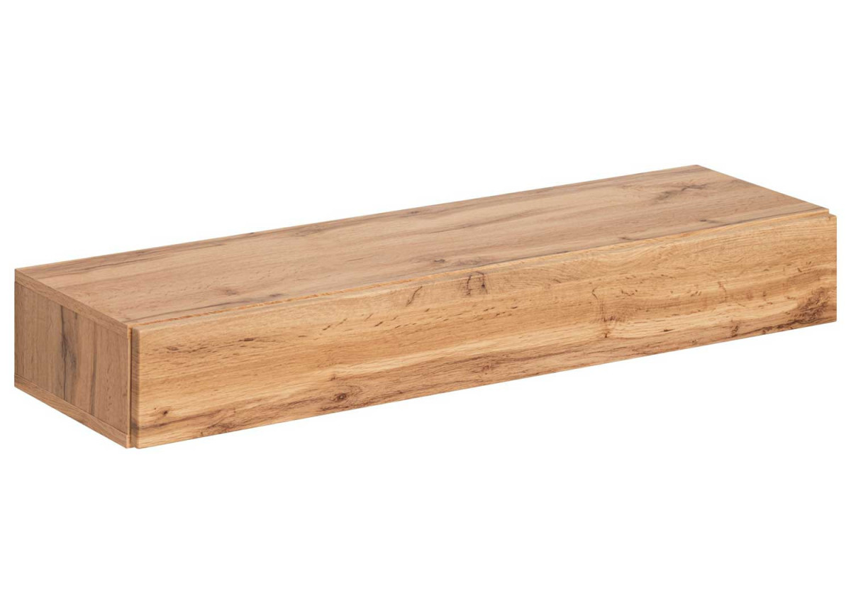 Meubles de couloir suspendus bois et noir