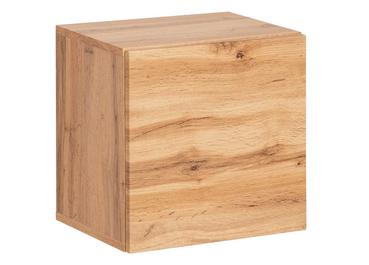 Meubles de couloir suspendus bois et noir