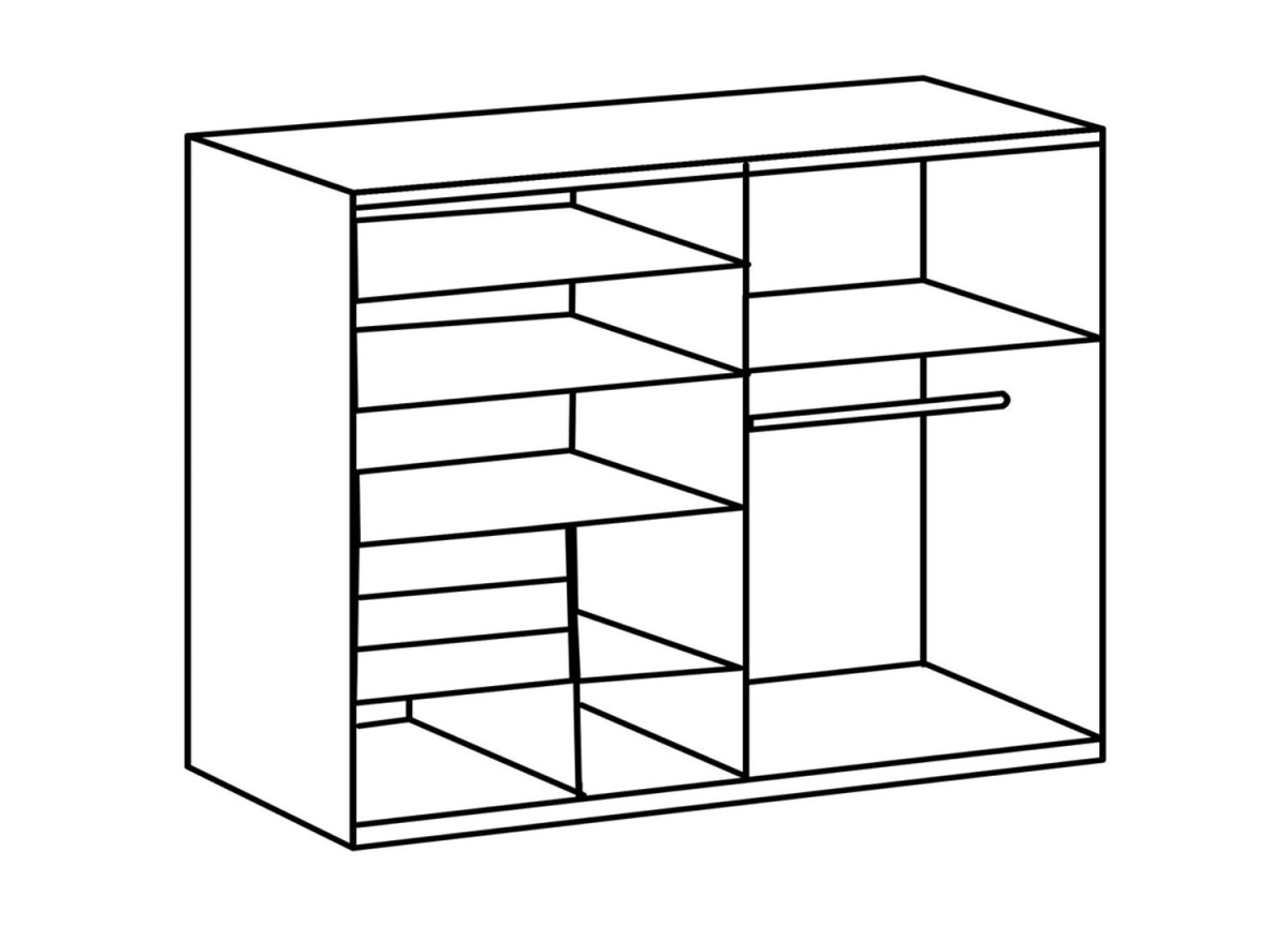 Armoire portes coulissantes graphite et chêne flagstaff
