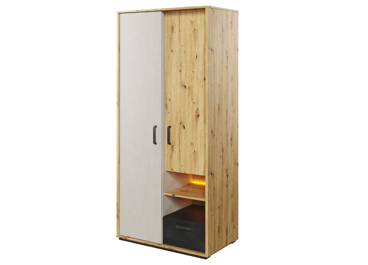 Armoire penderie avec led pour ado