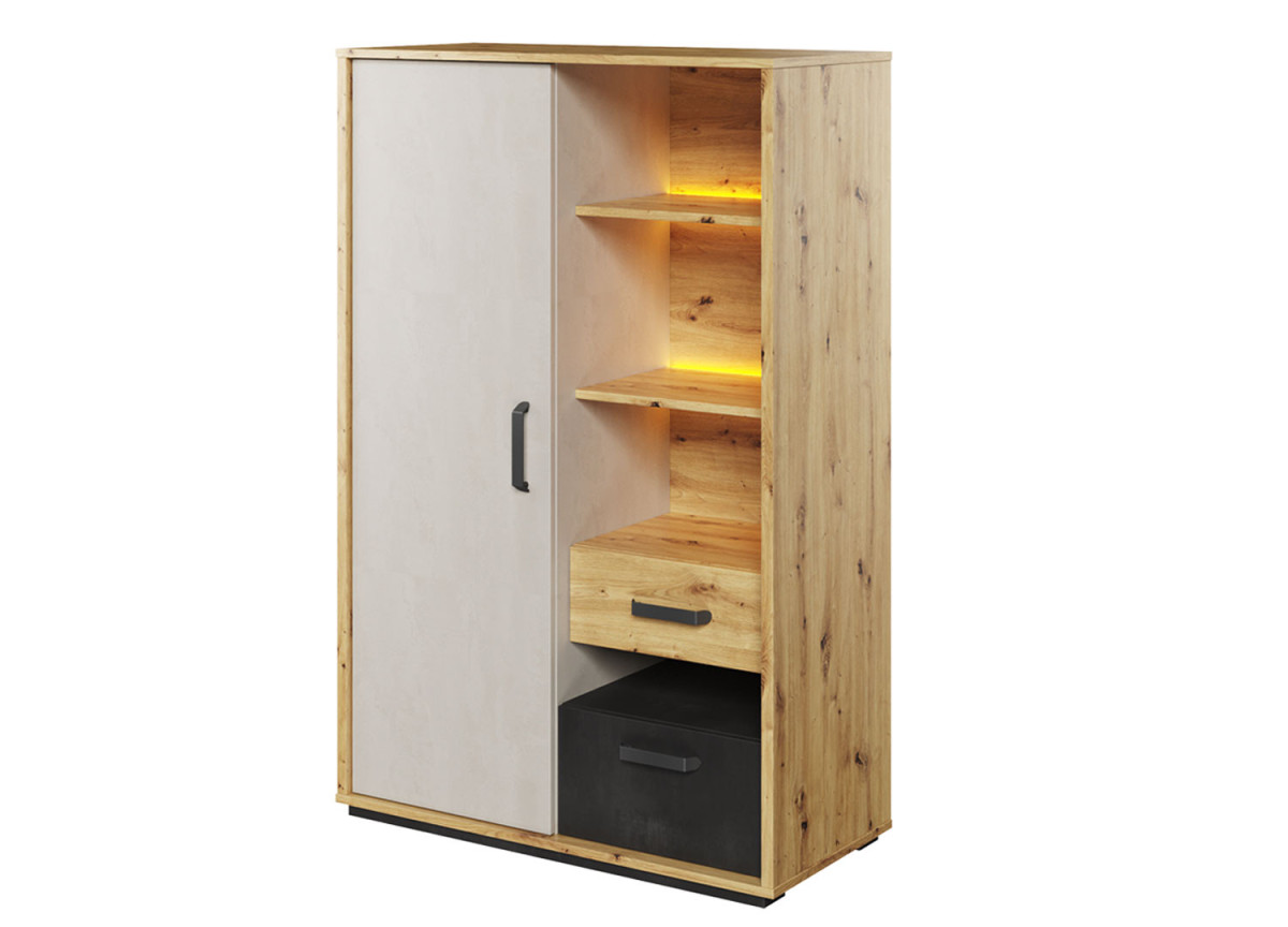 Petite armoire chambre enfant avec led orange