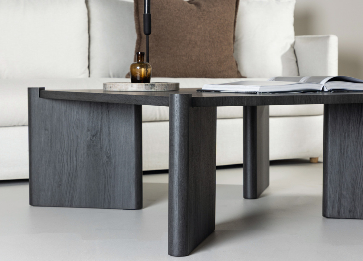 Table Basse 100x100 cm Couleur Bois Moka