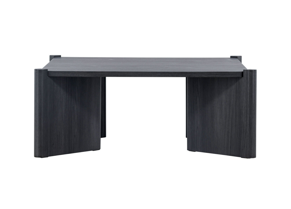 Table basse 100x100 cm couleur bois moka
