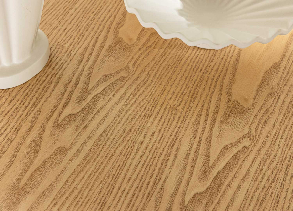 Table à manger ovale imitation bois