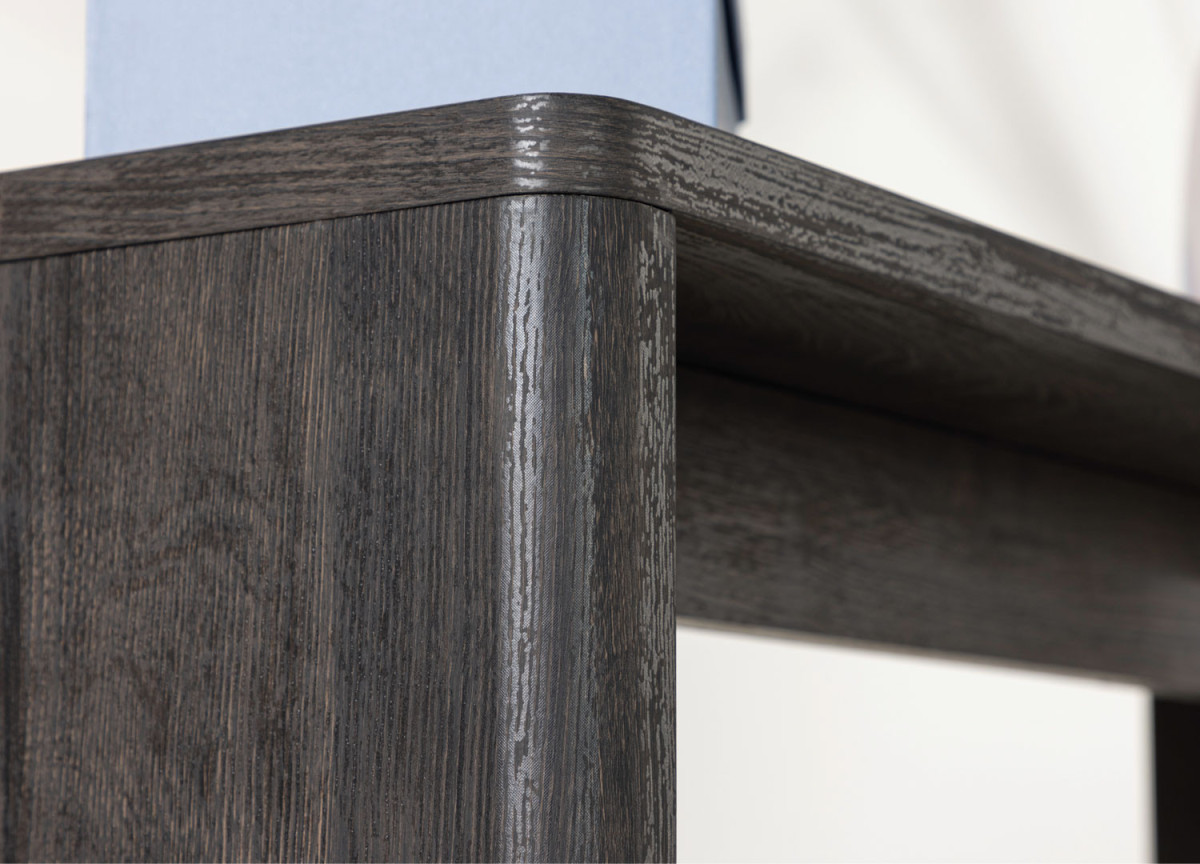 Table console couleur bois moka 120 cm