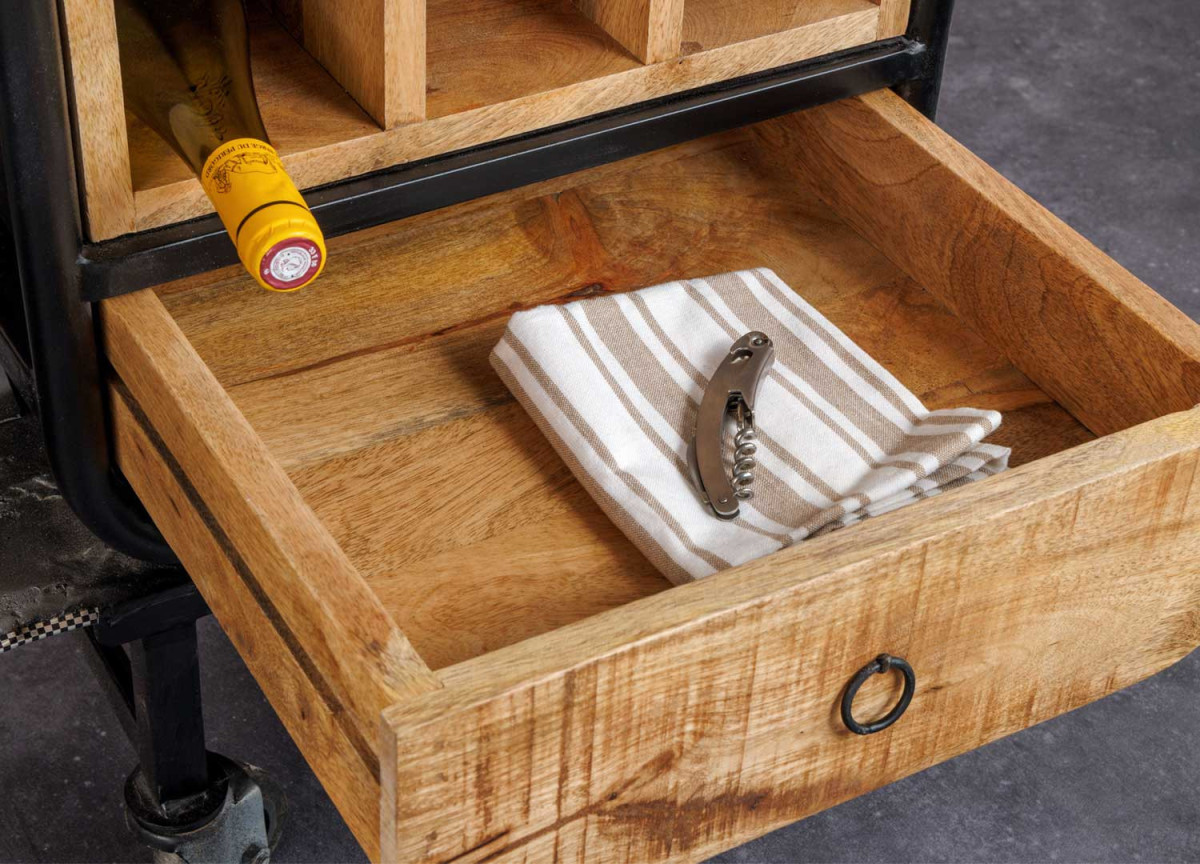 Scooter Bar avec Rangement Rétro Vintage