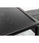 Table haute rectangulaire couleur bois noir