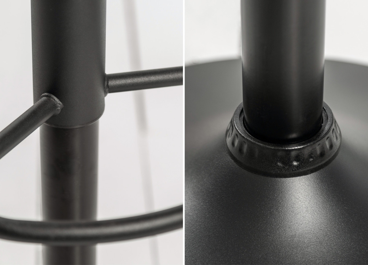 Tabourets de bar velours gris