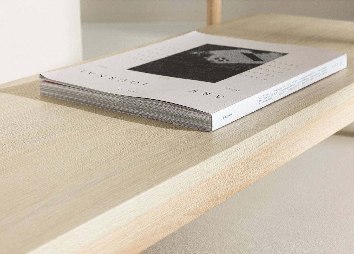 Meuble étagère couleur bois blanchi