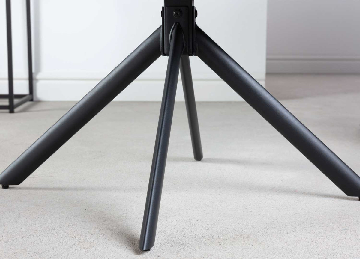 Fauteuils de table rotatifs tissu anthracite