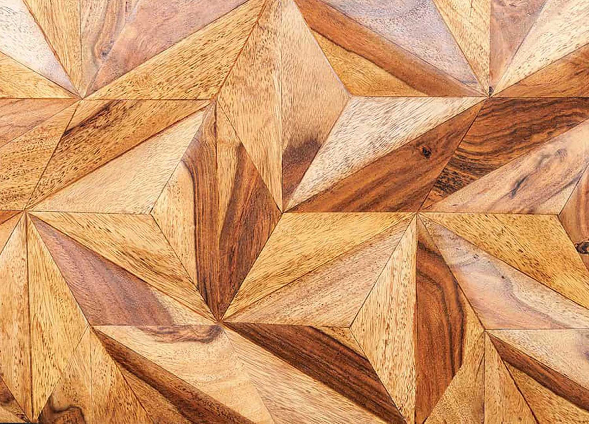 Meuble Télé Mural Suspendu 160 cm - Bois de Sesham