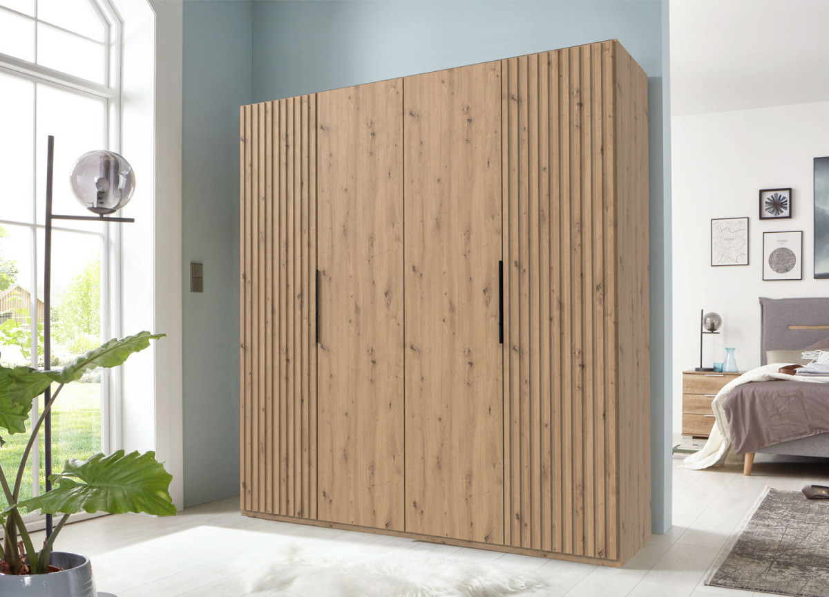 Armoire dressing 4 portes 200 cm