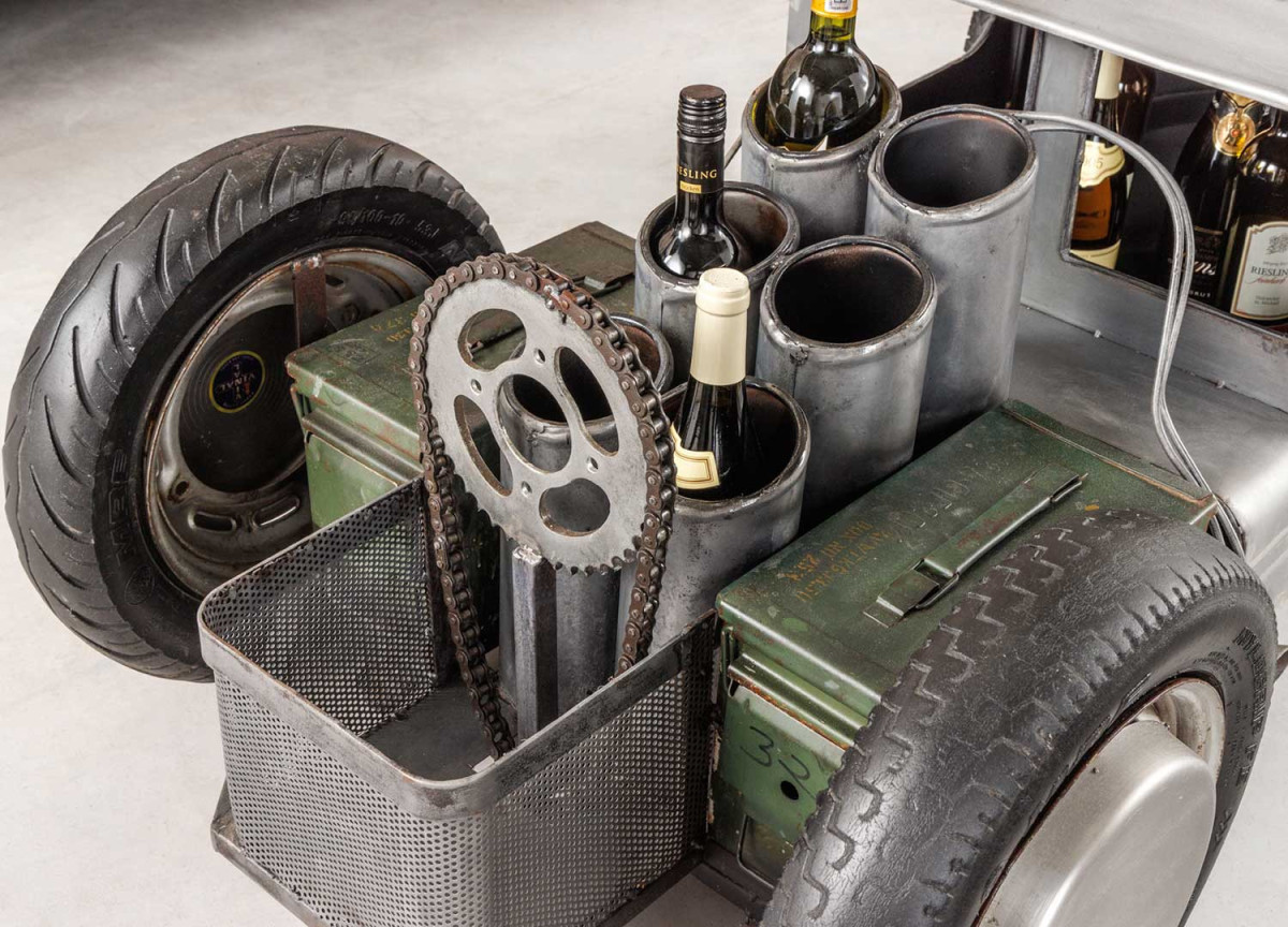 Table Basse Voiture Vintage Hot Rod - Range-Bouteilles